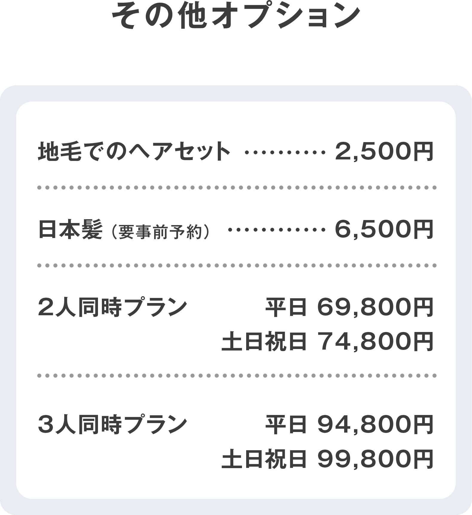 京都精華店 七五三撮影 オプション 