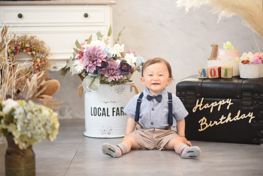 スタジオピック 滋賀草津店 スタッフブログ 1歳お誕生日【滋賀草津店・フォトスタジオ滋賀】