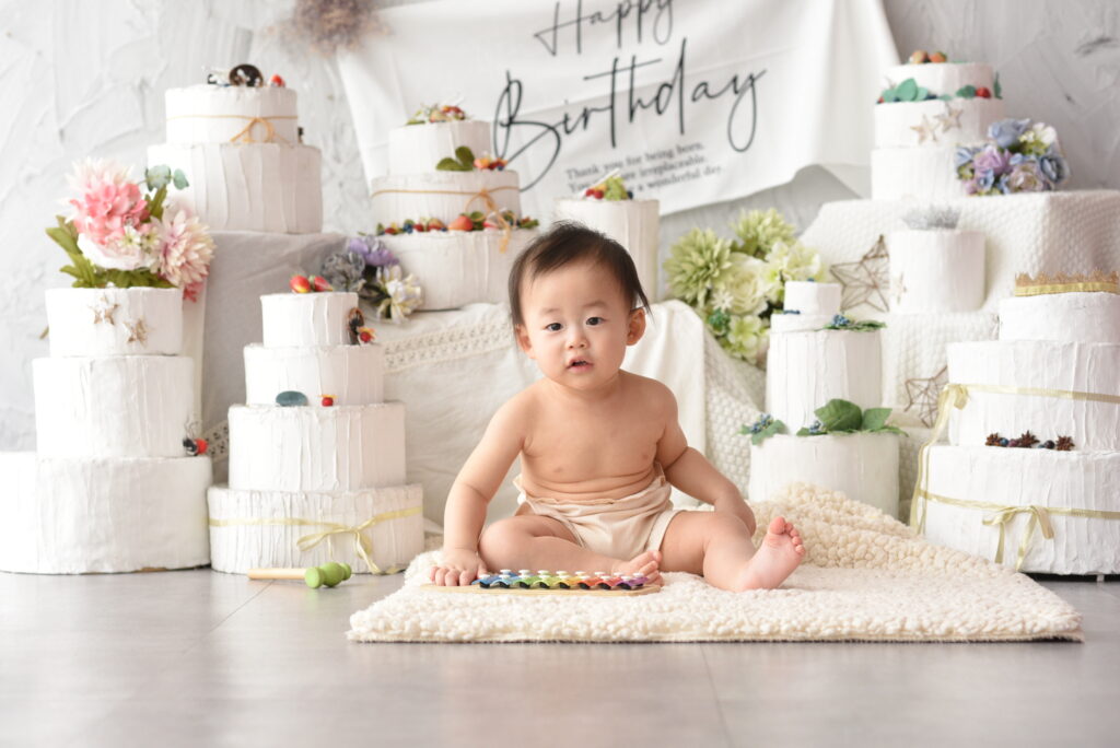 スタジオピック 千葉中央店 スタッフブログ 1歳のお誕生日は特別ですね🎂