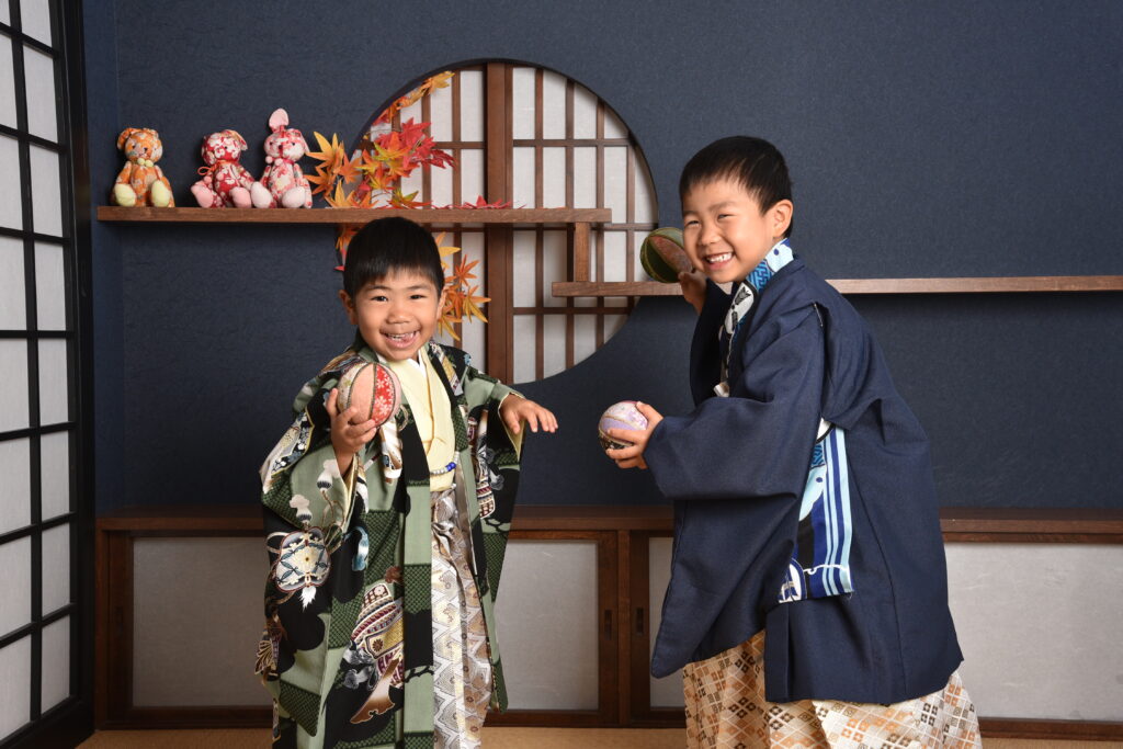 スタジオピック 写真館 Studio PIC 5歳七五三兄弟で一緒に✨