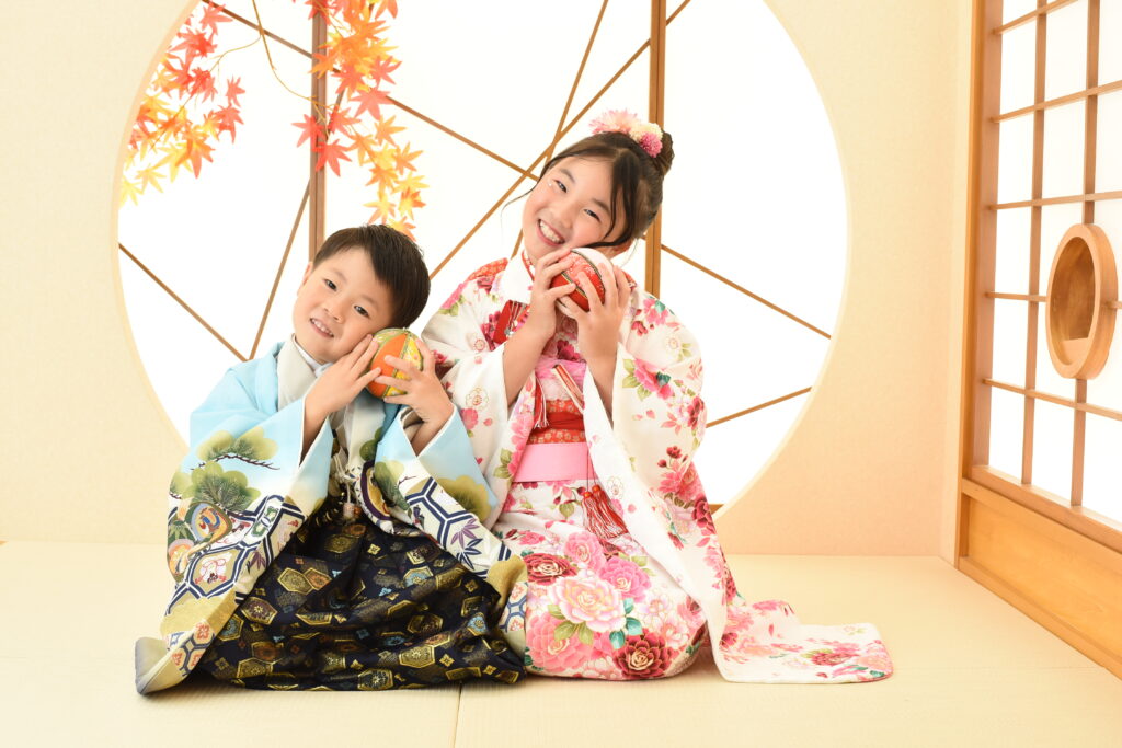 スタジオピック 写真館 Studio PIC 🌸なかよし姉弟７５３👘